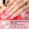 image:imageBeetles Gooseneck Flash Cure Nail Lamp 36 mWcm Cordless UV Nail Lamp Rechargeable 2000mAh Meowgic MilkKitty UV Light for Gel Nails Press on Nails Tips Glue Dryer Smart Sensor DIY Mini Curing Lamps13Almond Medium 288pcs Etch X Nail Tips