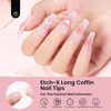 image:imageBeetles Gooseneck Flash Cure Nail Lamp 36 mWcm Cordless UV Nail Lamp Rechargeable 2000mAh Meowgic MilkKitty UV Light for Gel Nails Press on Nails Tips Glue Dryer Smart Sensor DIY Mini Curing Lamps23Coffin Long 288pcs Etch X Nail Tips