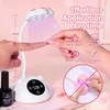 image:imageBeetles Gooseneck Flash Cure Nail Lamp 36 mWcm Cordless UV Nail Lamp Rechargeable 2000mAh Meowgic MilkKitty UV Light for Gel Nails Press on Nails Tips Glue Dryer Smart Sensor DIY Mini Curing Lamps101 White Nail Tips Gooseneck UV Nail Lamp