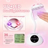 image:imageBeetles Gooseneck Flash Cure Nail Lamp 36 mWcm Cordless UV Nail Lamp Rechargeable 2000mAh Meowgic MilkKitty UV Light for Gel Nails Press on Nails Tips Glue Dryer Smart Sensor DIY Mini Curing Lamps101 White Nail Tips Gooseneck UV Nail Lamp