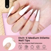 image:imageBeetles Gooseneck Flash Cure Nail Lamp 36 mWcm Cordless UV Nail Lamp Rechargeable 2000mAh Meowgic MilkKitty UV Light for Gel Nails Press on Nails Tips Glue Dryer Smart Sensor DIY Mini Curing Lamps41Stiletto Medium 288pc Etch X Nail Tips