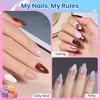 image:imageBeetles Gooseneck Flash Cure Nail Lamp 36 mWcm Cordless UV Nail Lamp Rechargeable 2000mAh Meowgic MilkKitty UV Light for Gel Nails Press on Nails Tips Glue Dryer Smart Sensor DIY Mini Curing Lamps91 Almond Short 288pcs HemaFree Nail Kit