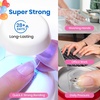 image:imageBeetles Gooseneck Flash Cure Nail Lamp 36 mWcm Cordless UV Nail Lamp Rechargeable 2000mAh Meowgic MilkKitty UV Light for Gel Nails Press on Nails Tips Glue Dryer Smart Sensor DIY Mini Curing Lamps91 Almond Short 288pcs HemaFree Nail Kit