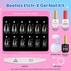 image:imageBeetles Gooseneck Flash Cure Nail Lamp 36 mWcm Cordless UV Nail Lamp Rechargeable 2000mAh Meowgic MilkKitty UV Light for Gel Nails Press on Nails Tips Glue Dryer Smart Sensor DIY Mini Curing Lamps91 Almond Short 288pcs HemaFree Nail Kit