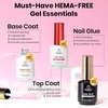 image:imageBeetles Gooseneck Flash Cure Nail Lamp 36 mWcm Cordless UV Nail Lamp Rechargeable 2000mAh Meowgic MilkKitty UV Light for Gel Nails Press on Nails Tips Glue Dryer Smart Sensor DIY Mini Curing Lamps92 Almond Medium 288pcs HemaFree Nail Kit