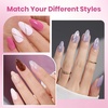 image:imageBeetles Gooseneck Flash Cure Nail Lamp 36 mWcm Cordless UV Nail Lamp Rechargeable 2000mAh Meowgic MilkKitty UV Light for Gel Nails Press on Nails Tips Glue Dryer Smart Sensor DIY Mini Curing Lamps61Almond Short 288pcs Etch X Nail Kit