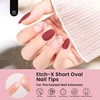 image:imageBeetles Gooseneck Flash Cure Nail Lamp 36 mWcm Cordless UV Nail Lamp Rechargeable 2000mAh Meowgic MilkKitty UV Light for Gel Nails Press on Nails Tips Glue Dryer Smart Sensor DIY Mini Curing Lamps5Oval Short 288pcs Etch X Nail Tips