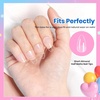image:imageBeetles Gooseneck Flash Cure Nail Lamp 36 mWcm Cordless UV Nail Lamp Rechargeable 2000mAh Meowgic MilkKitty UV Light for Gel Nails Press on Nails Tips Glue Dryer Smart Sensor DIY Mini Curing Lamps12Almond Short 288pcs Etch X Nail Tips