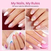 image:imageBeetles Gooseneck Flash Cure Nail Lamp 36 mWcm Cordless UV Nail Lamp Rechargeable 2000mAh Meowgic MilkKitty UV Light for Gel Nails Press on Nails Tips Glue Dryer Smart Sensor DIY Mini Curing Lamps11Almond Extra Short 288pcs Etch X Nail Tips