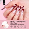 image:imageBeetles Gooseneck Flash Cure Nail Lamp 36 mWcm Cordless UV Nail Lamp Rechargeable 2000mAh Meowgic MilkKitty UV Light for Gel Nails Press on Nails Tips Glue Dryer Smart Sensor DIY Mini Curing Lamps332Square Long 288pcs Etch X Nail Tips