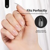 image:imageBeetles Gooseneck Flash Cure Nail Lamp 36 mWcm Cordless UV Nail Lamp Rechargeable 2000mAh Meowgic MilkKitty UV Light for Gel Nails Press on Nails Tips Glue Dryer Smart Sensor DIY Mini Curing Lamps13Almond Medium 288pcs Etch X Nail Tips