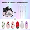 image:imageBeetles Nail Art Brushes 31pcs and Blooming Gel Set Clear UV LED Aura Nails Gel Polish for Spreading Effect Marble Natural Stone Watercolor Floral Print Soak Off Dotting Tools Nail Art Pens15PCS Nail Art Dotting Tools3D Nail Gel