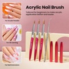 image:imageBeetles Nail Art Brushes 31pcs and Blooming Gel Set Clear UV LED Aura Nails Gel Polish for Spreading Effect Marble Natural Stone Watercolor Floral Print Soak Off Dotting Tools Nail Art Pens1Acrylic Nail Brush 3pcs