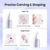 image:imageBeetles Nail Art Brushes 31pcs and Blooming Gel Set Clear UV LED Aura Nails Gel Polish for Spreading Effect Marble Natural Stone Watercolor Floral Print Soak Off Dotting Tools Nail Art PensNail Art Sculpture Pen 5 Pcs