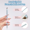 image:imageBeetles Nail Art Brushes 31pcs and Blooming Gel Set Clear UV LED Aura Nails Gel Polish for Spreading Effect Marble Natural Stone Watercolor Floral Print Soak Off Dotting Tools Nail Art Pens1Pcs French Tip Oblique Head Gel Nail Design Pen