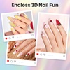 image:imageBeetles Nail Art Brushes 31pcs and Blooming Gel Set Clear UV LED Aura Nails Gel Polish for Spreading Effect Marble Natural Stone Watercolor Floral Print Soak Off Dotting Tools Nail Art Pens15PCS Nail Art Dotting Tools3D Nail Gel