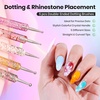 image:imageBeetles Nail Art Brushes 31pcs and Blooming Gel Set Clear UV LED Aura Nails Gel Polish for Spreading Effect Marble Natural Stone Watercolor Floral Print Soak Off Dotting Tools Nail Art Pens31pcs Nail Art Brushes with Blooming Gel