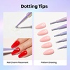 image:imageBeetles Nail Art Brushes 31pcs and Blooming Gel Set Clear UV LED Aura Nails Gel Polish for Spreading Effect Marble Natural Stone Watercolor Floral Print Soak Off Dotting Tools Nail Art Pens15PCS Nail Art Dotting Tools3D Nail Gel