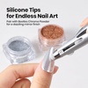 image:imageBeetles Nail Art Brushes 31pcs and Blooming Gel Set Clear UV LED Aura Nails Gel Polish for Spreading Effect Marble Natural Stone Watercolor Floral Print Soak Off Dotting Tools Nail Art Pens1Nail Dotting Pen 4in1