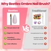 image:imageBeetles Nail Art Brushes 31pcs and Blooming Gel Set Clear UV LED Aura Nails Gel Polish for Spreading Effect Marble Natural Stone Watercolor Floral Print Soak Off Dotting Tools Nail Art Pens1Pcs Ombr Gel Nail Art Design Pen
