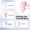 image:imageBeetles Nail Art Brushes 31pcs and Blooming Gel Set Clear UV LED Aura Nails Gel Polish for Spreading Effect Marble Natural Stone Watercolor Floral Print Soak Off Dotting Tools Nail Art Pens1Nail Dotting Pen 4in1