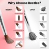 image:imageBeetles Nail Art Brushes 31pcs and Blooming Gel Set Clear UV LED Aura Nails Gel Polish for Spreading Effect Marble Natural Stone Watercolor Floral Print Soak Off Dotting Tools Nail Art Pens1Acrylic Nail Brush 3pcs