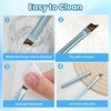 image:imageBeetles Nail Art Brushes 31pcs and Blooming Gel Set Clear UV LED Aura Nails Gel Polish for Spreading Effect Marble Natural Stone Watercolor Floral Print Soak Off Dotting Tools Nail Art Pens1Pcs French Tip Oblique Head Gel Nail Design Pen