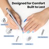 image:imageBeetles Nail Art Brushes 31pcs and Blooming Gel Set Clear UV LED Aura Nails Gel Polish for Spreading Effect Marble Natural Stone Watercolor Floral Print Soak Off Dotting Tools Nail Art Pens1Nail Dotting Pen 4in1