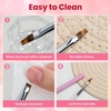 image:imageBeetles Nail Art Brushes 31pcs and Blooming Gel Set Clear UV LED Aura Nails Gel Polish for Spreading Effect Marble Natural Stone Watercolor Floral Print Soak Off Dotting Tools Nail Art Pens1Pcs Ombr Gel Nail Art Design Pen
