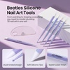 image:imageBeetles Nail Art Brushes 31pcs and Blooming Gel Set Clear UV LED Aura Nails Gel Polish for Spreading Effect Marble Natural Stone Watercolor Floral Print Soak Off Dotting Tools Nail Art PensNail Art Sculpture Pen 5 Pcs