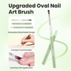 image:imageBeetles Nail Art Brushes 31pcs and Blooming Gel Set Clear UV LED Aura Nails Gel Polish for Spreading Effect Marble Natural Stone Watercolor Floral Print Soak Off Dotting Tools Nail Art Pens1Oval Clean Up Brush