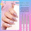image:imageBeetles Nail Art Brushes 31pcs and Blooming Gel Set Clear UV LED Aura Nails Gel Polish for Spreading Effect Marble Natural Stone Watercolor Floral Print Soak Off Dotting Tools Nail Art Pens031pcs Nail Art Brush Set