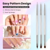 image:imageBeetles Nail Art Brushes 31pcs and Blooming Gel Set Clear UV LED Aura Nails Gel Polish for Spreading Effect Marble Natural Stone Watercolor Floral Print Soak Off Dotting Tools Nail Art Pens31pcs Nail Art Brushes with Blooming Gel