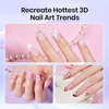image:imageBeetles Nail Art Brushes 31pcs and Blooming Gel Set Clear UV LED Aura Nails Gel Polish for Spreading Effect Marble Natural Stone Watercolor Floral Print Soak Off Dotting Tools Nail Art PensNail Art Sculpture Pen 5 Pcs