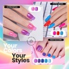 image:imageBeetles Neon Nail Polish Set  Quick Dry Kit 12 Colors with 12PCS Glitter Rainbow Quickdrying for DIY Nail Art Salon