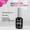 image:imageBeetles PRO FIRMET Hard Gel for Nails HEMAFree amp TPOFree amp Low HeatClear Builder Nail Gel for Building CCurve Apex amp ExtensionsPros Salon Quality 04oz0220ml matte top coat