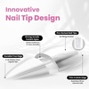 image:imageBeetles Tipex Instant Apex Nail Tips Kit  Stiletto Medium with Tipex Nail Glue Dehydrator Primer amp Beetles Tipex Lite PreBuilt Apex Nail Tips Stiletto Medium16 Sizes 96pcs