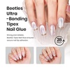 image:imageBeetles Tipex Instant Apex Nail Tips Stiletto Medium 192pcs 16 Sizes PreBuilding with Tipex Nail Glue Gel 2 Pcs 20g