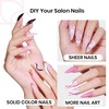 image:imageBeetles Tipex Instant Apex Nail Tips Stiletto Medium 192pcs 16 Sizes PreBuilding with Tipex Nail Glue Gel 2 Pcs 20g