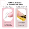 image:imageBeetles Tipex Instant Apex Nail Tips Stiletto Medium 192pcs 16 Sizes PreBuilding with Tipex Nail Glue Gel 2 Pcs 20g