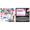 image:imageBeetles Gel Nail Polish Kit with U V Light with Gel Nail Tips FlatX  Square Coffin Short 320pcs 16 Sizes PreEtched Half Matte