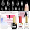 image:imageBeetles Gooseneck Flash Cure Nail Lamp 36 mWcm Cordless UV Nail Lamp Rechargeable 2000mAh Meowgic MilkKitty UV Light for Gel Nails Press on Nails Tips Glue Dryer Smart Sensor DIY Mini Curing Lamps92 Almond Medium 288pcs HemaFree Nail Kit