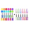 image:imageBeetles Neon Nail Polish Set  Quick Dry Kit 12 Colors Hot Pink Green Blue Yellow Red with 6 Colors Shimmer Fingernaill Kit Gift for Girls Women