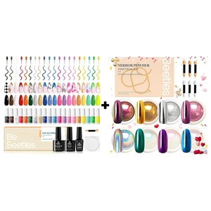image:imageBeetles Gel Liner Nail Art Polish Set with Chrome Nail Powder Mirror Effect Manicure Nails Art Decoration