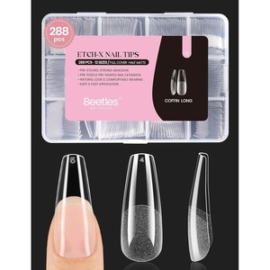 image:imageBeetles Gooseneck Flash Cure Nail Lamp 36 mWcm Cordless UV Nail Lamp Rechargeable 2000mAh Meowgic MilkKitty UV Light for Gel Nails Press on Nails Tips Glue Dryer Smart Sensor DIY Mini Curing Lamps23Coffin Long 288pcs Etch X Nail Tips