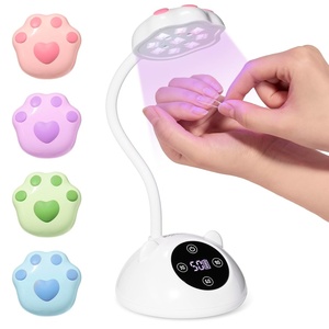 image:imageBeetles Gooseneck Flash Cure Nail Lamp 36 mWcm Cordless UV Nail Lamp Rechargeable 2000mAh Meowgic MilkKitty UV Light for Gel Nails Press on Nails Tips Glue Dryer Smart Sensor DIY Mini Curing Lamps101 White Nail Tips Gooseneck UV Nail Lamp
