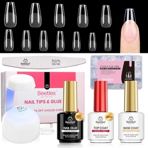 image:imageBeetles Gooseneck Flash Cure Nail Lamp 36 mWcm Cordless UV Nail Lamp Rechargeable 2000mAh Meowgic MilkKitty UV Light for Gel Nails Press on Nails Tips Glue Dryer Smart Sensor DIY Mini Curing Lamps93 Coffin Medium 288pcs HemaFree Nail Kit