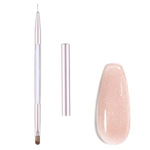 image:imageBeetles Nail Art Brushes 31pcs and Blooming Gel Set Clear UV LED Aura Nails Gel Polish for Spreading Effect Marble Natural Stone Watercolor Floral Print Soak Off Dotting Tools Nail Art Pens1Pcs Builder DoubleEnded Gel Nail Art Design Pen