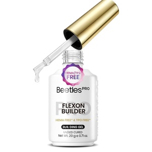image:imageBeetles PRO FIRMET Hard Gel for Nails HEMAFree amp TPOFree amp Low HeatClear Builder Nail Gel for Building CCurve Apex amp ExtensionsPros Salon Quality 04oz20ml Pro Flexon Building Gel