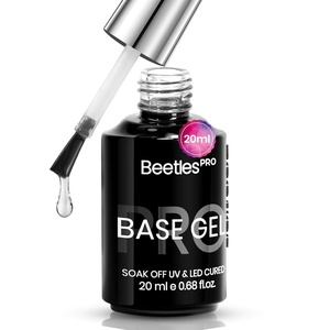 image:imageBeetles PRO FIRMET Hard Gel for Nails HEMAFree amp TPOFree amp Low HeatClear Builder Nail Gel for Building CCurve Apex amp ExtensionsPros Salon Quality 04oz20ml Clear Gel Base Coat Pro